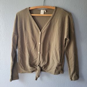 Paper Crane waffle knit long sleeve.